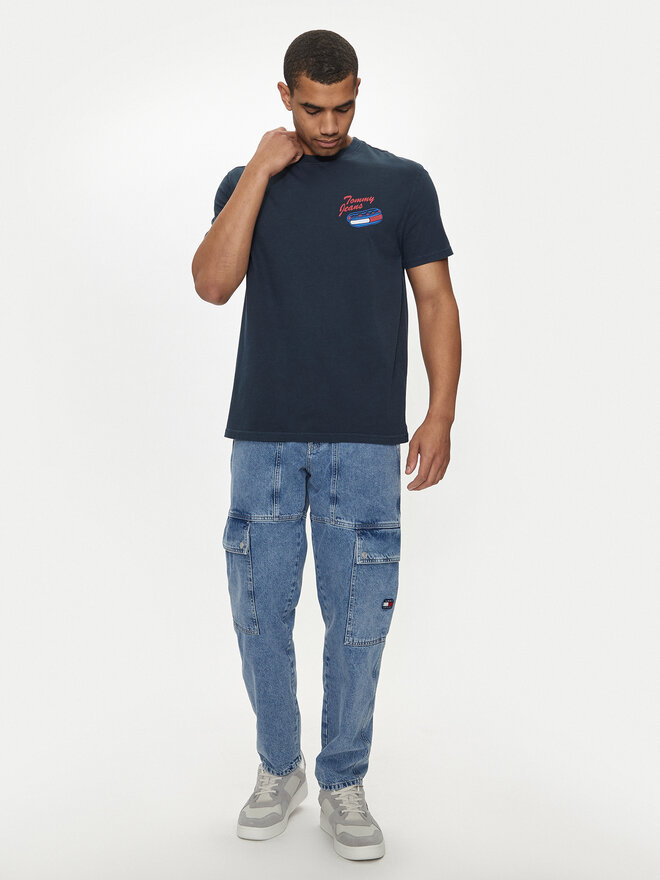 Tommy Jeans Tommy Jeans Póló Fun Novelty DM0DM18552 Sötétkék Regular Fit