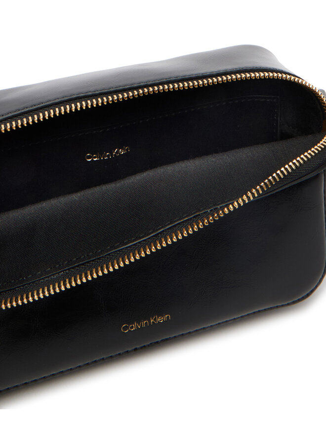 Calvin Klein Handtasche Calvin Klein Foil Logo Glossy  LV04F3539G Schwarz