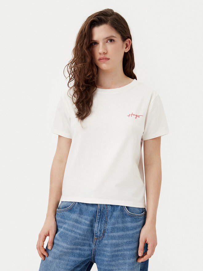 HUGO HUGO T-Shirt 50534300 Weiß Regular Fit