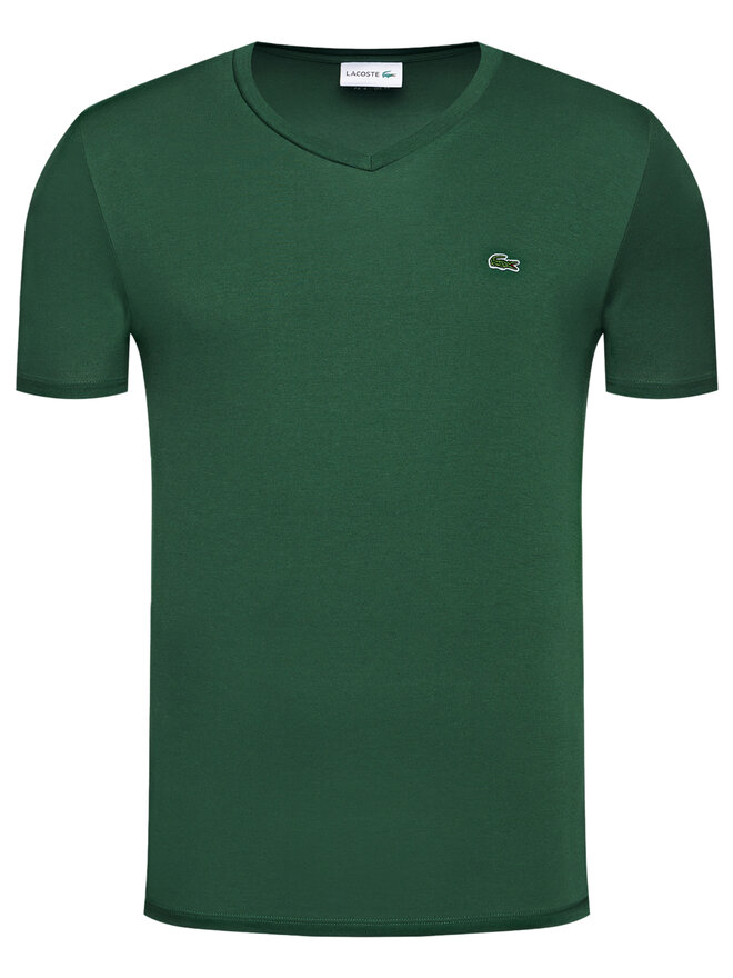 Lacoste Lacoste Marškinėliai TH6710 Žalia Regular Fit