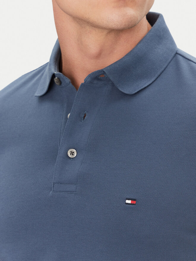 Tommy Hilfiger Tommy Hilfiger Pólóing 1985 MW0MW17771 Kék Slim Fit