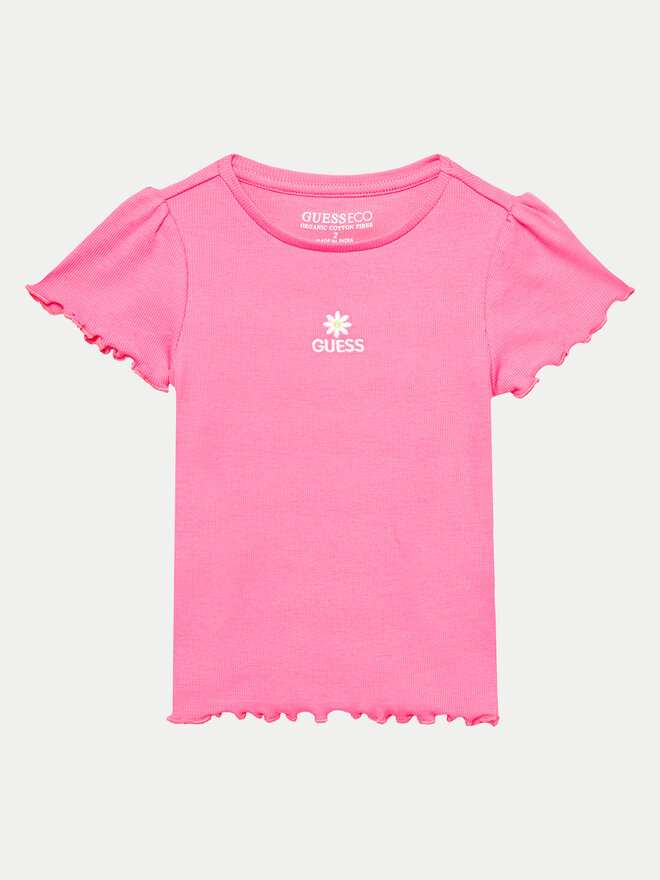 Guess Guess Camiseta K4YI14 KBZP4 Rosa Regular Fit