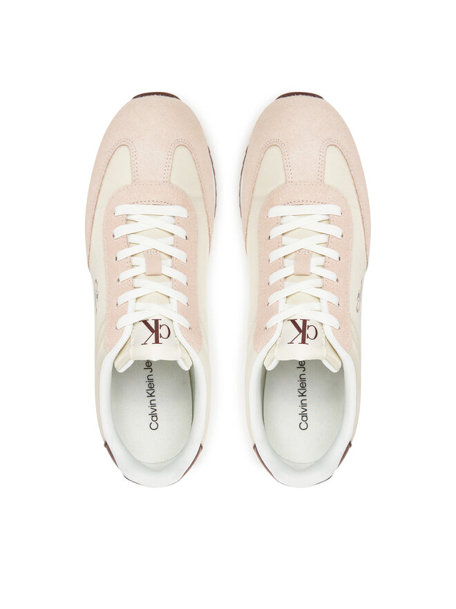 Calvin Klein Jeans Zapatillas Calvin Klein Jeans Runner Laceup Mg Nylon Mix YW0YW01828 Écru