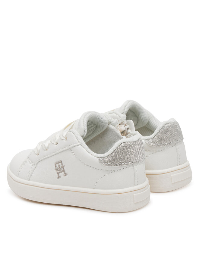 Tommy Hilfiger Sneakers Tommy Hilfiger Low Cut Velcro Sneaker T1A9-33728-1439 M Bianco
