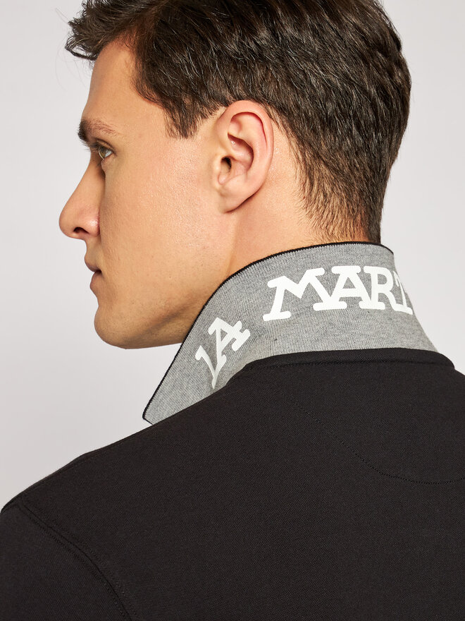 La Martina La Martina Pólóing CCMP01 PK001 Fekete Regular Fit