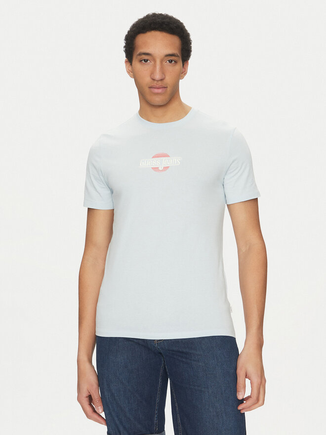 Guess Jeans Guess Jeans Футболка M5GI23 K8HM0 Голубий Slim Fit