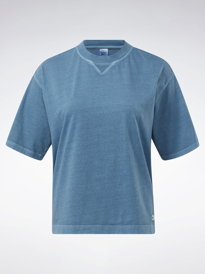 Reebok Reebok Marškinėliai Classics Natural Dye Boxy T-Shirt HT7857 Mėlyna