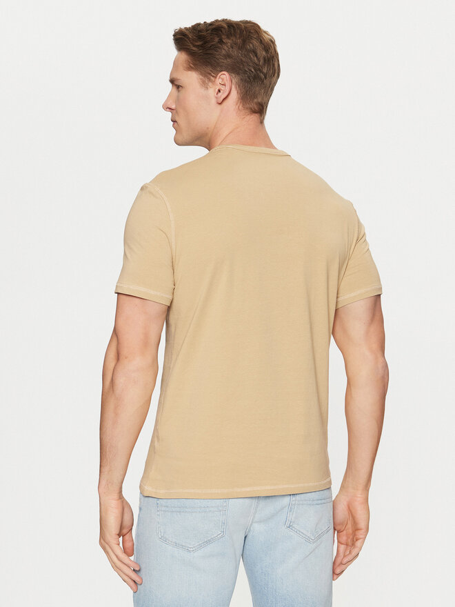 Guess Guess T-Shirt M5RI14 J1314 Beige Slim Fit