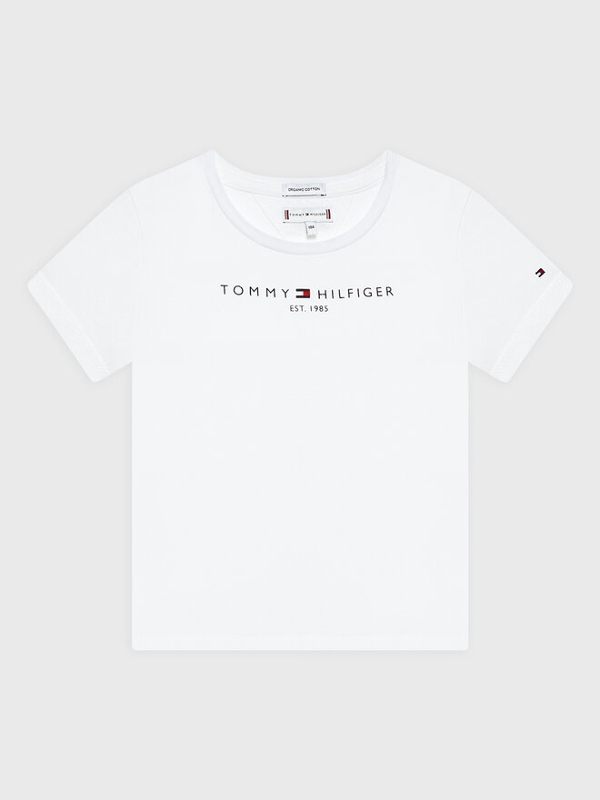 Tommy Hilfiger Tommy Hilfiger Marškinėliai Essential KG0KG06585 Balta Regular Fit