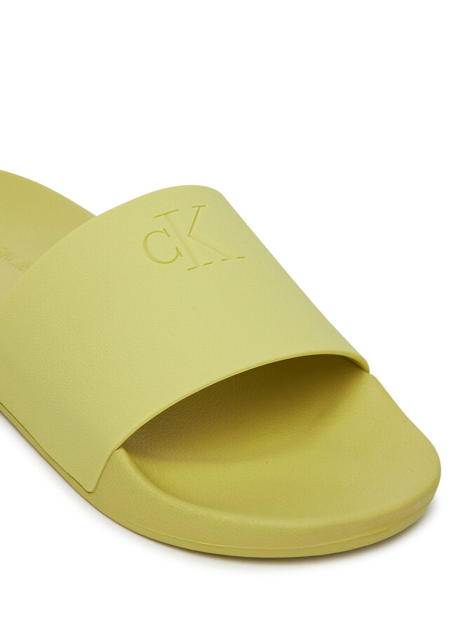 Calvin Klein Jeans Natikači Calvin Klein Jeans Slide Monogram Tpu YW0YW01715 Rumena