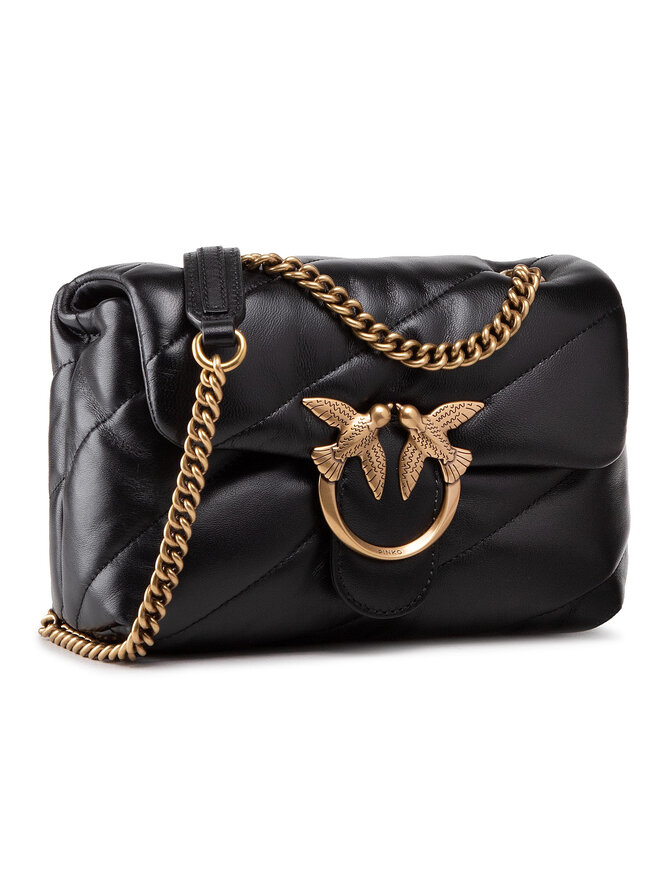 PINKO Handtasche Pinko Love Mini Puff Maxi Quilt 4 Cl PE 21 PLTT 1P227K Y6Y3 Schwarz
