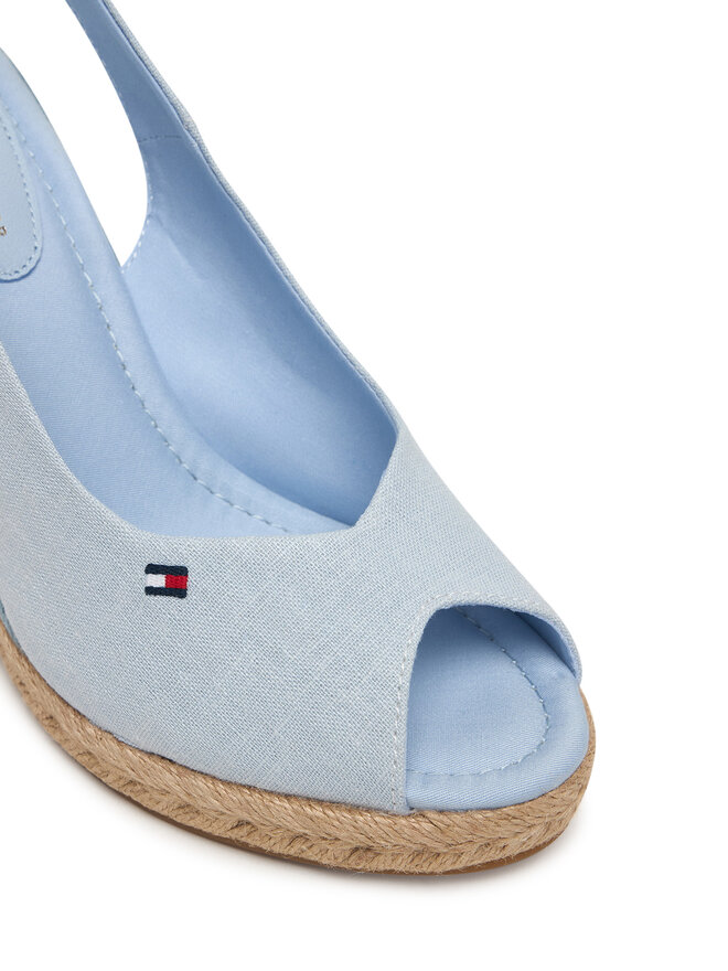 Tommy Hilfiger Espadrilles Tommy Hilfiger Flag High Wedge Espad Slingback FW0FW09343 Himmelblau