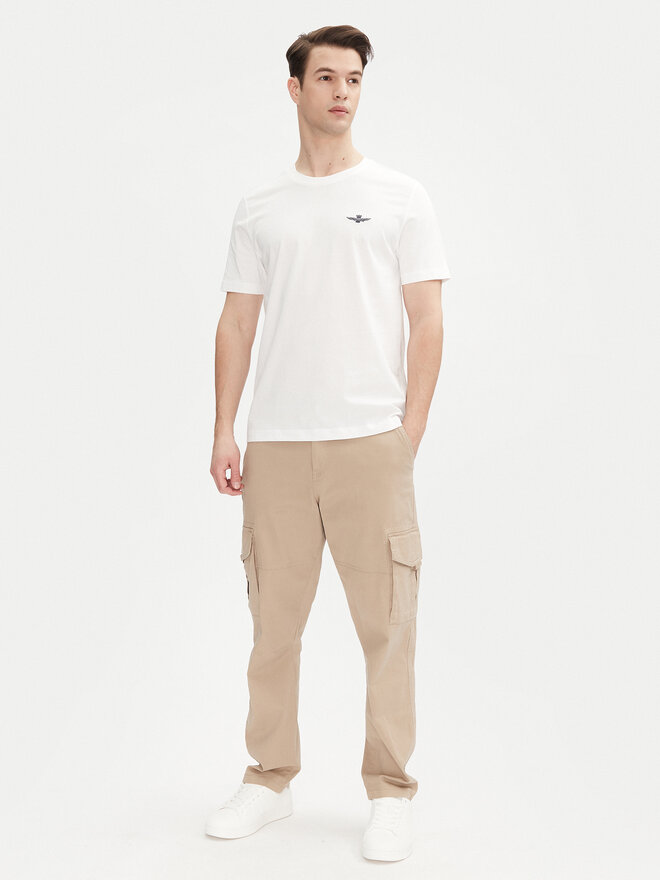 Aeronautica Militare Aeronautica Militare Camiseta 251TS2376J592 Blanco Regular Fit