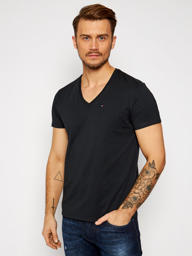 Tommy Jeans Tommy Jeans T-Shirt DM0DM04410 Μαύρο Regular Fit