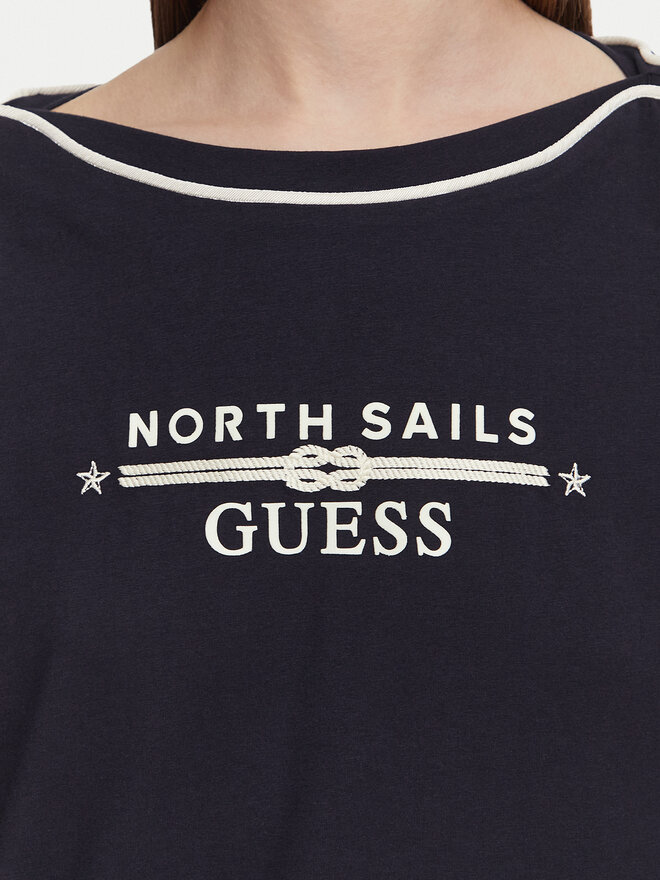 Guess Guess T-Shirt W6YI58 K5317 Dunkelblau Regular Fit