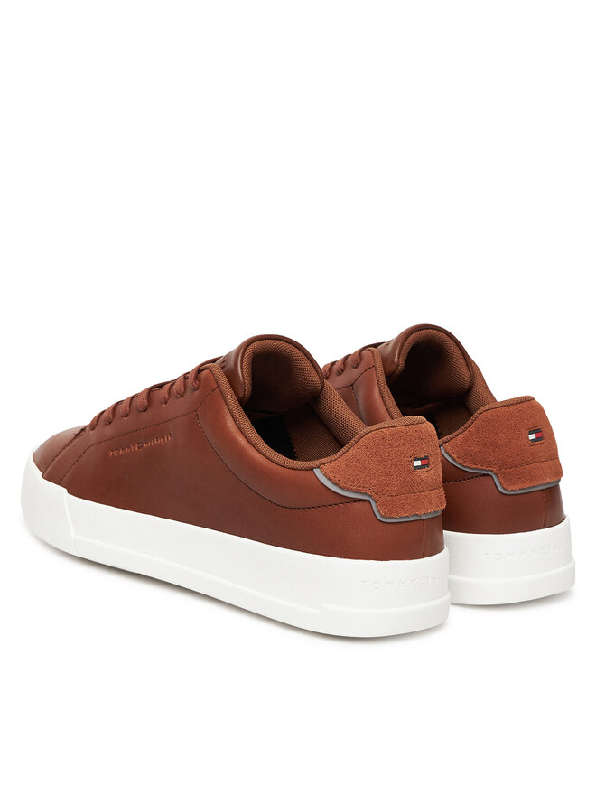 Tommy Hilfiger Sneakers Tommy Hilfiger Th Court Core Cognac FM0FM05729 Braun