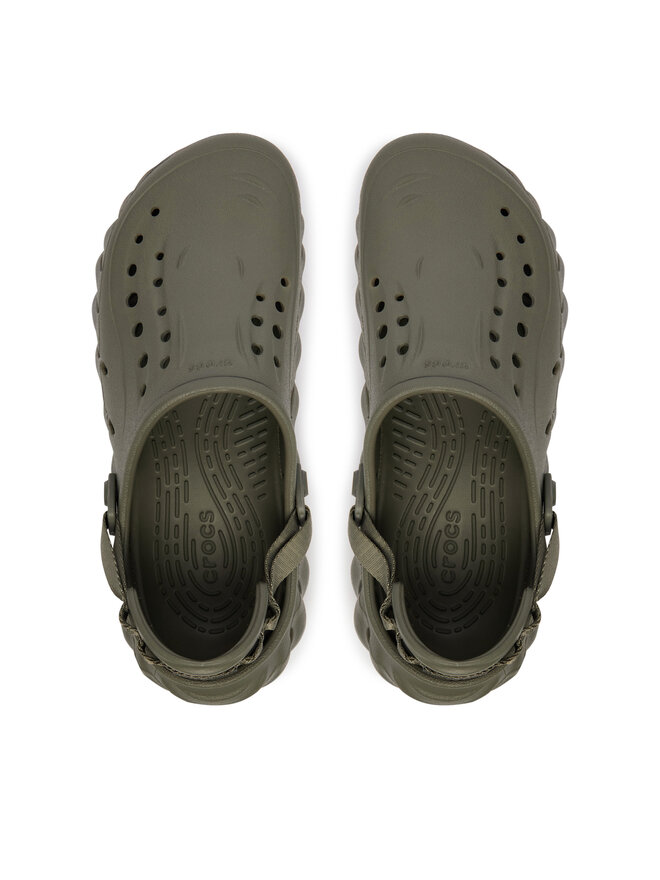 Crocs Pantoletten Crocs Echo Clog 207937 Grün