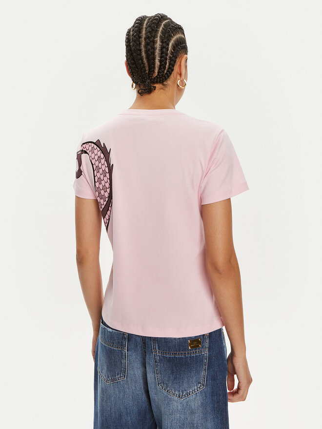 PINKO Pinko T-Shirt Quentin 100535 A1QT Rosa Regular Fit