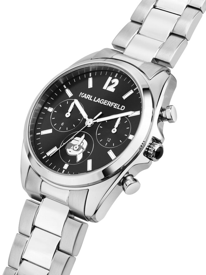 KARL LAGERFELD Hodinky KARL LAGERFELD R0553101504 Strieborná