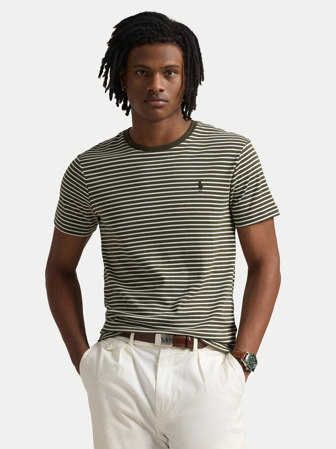 Polo Ralph Lauren Polo Ralph Lauren T-Shirt 710961128001 Καφέ Custom Fit