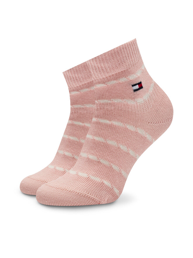 Tommy Hilfiger Комплект 2 чифта дълги чорапи детски Tommy Hilfiger 701229883 Розов