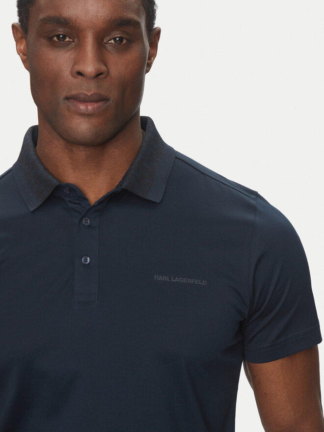 KARL LAGERFELD KARL LAGERFELD Pólóing 745001 552200 Sötétkék Slim Fit