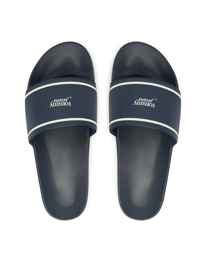 Tommy Jeans Pantoletten Tommy Jeans Tjw Poolslides EN0EN02976 Dunkelblau