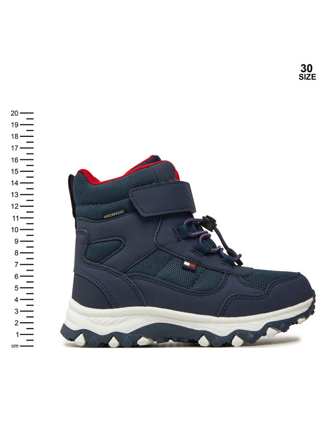 Tommy Hilfiger Bakancs Tommy Hilfiger Fur Boot T1X5-33710-1492 S Sötétkék