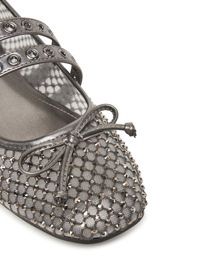 Guess Baleriny Guess FLJKNN FAB02 Srebrny
