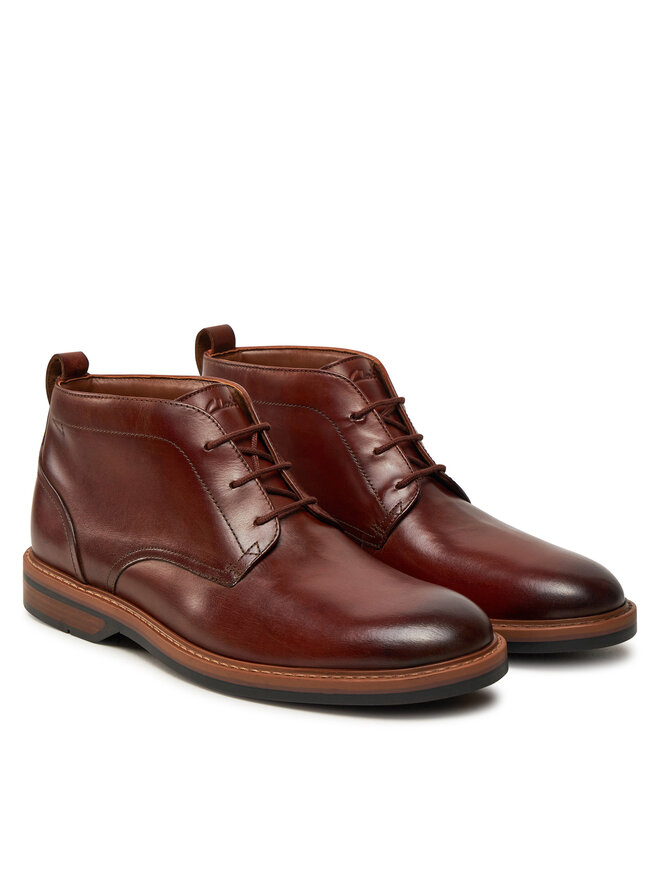 Clarks Зимни обувки Clarks Aldwin Chukka 26178425 Кафяв