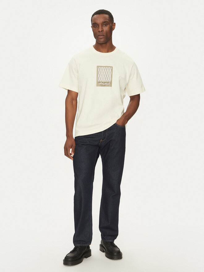 Jack&Jones Jack&Jones Marškinėliai Islington 12273019 Écru Loose Fit