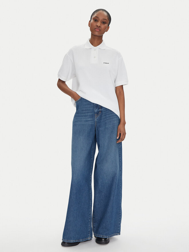 2NDDAY 2NDDAY Poloshirt Aralena 2252248329 Weiß Loose Fit