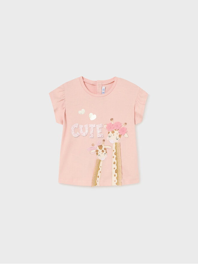 Mayoral Mayoral T-Shirt 1009 Rosa Regular Fit