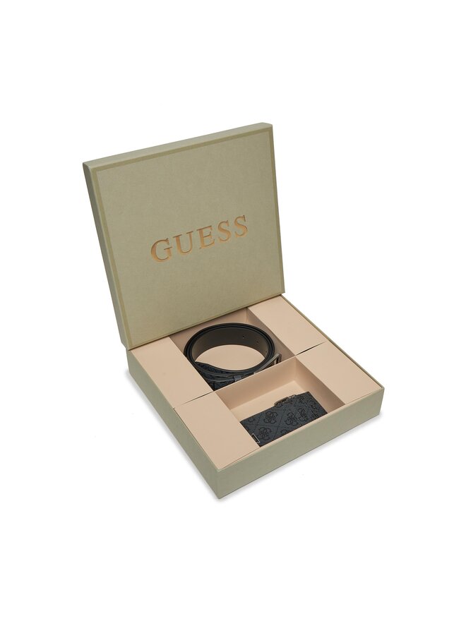 Guess Karšu turētāja un jostas komplekts Guess Gift Box GFBOXM P3305 Melns