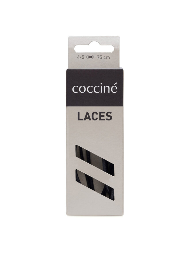 Coccine Κορδόνια παπουτσιών Coccine SZNUROWADŁA 75 cm F2 WOSKOWANE v.AZ Μαύρο