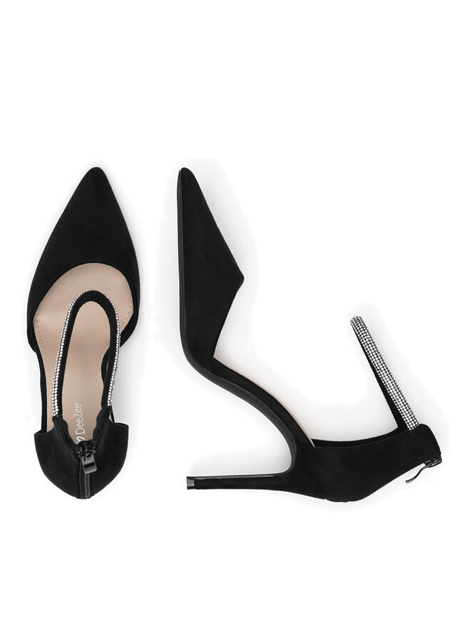 DeeZee Pantofi cu toc subțire DeeZee BG-1818 Negru