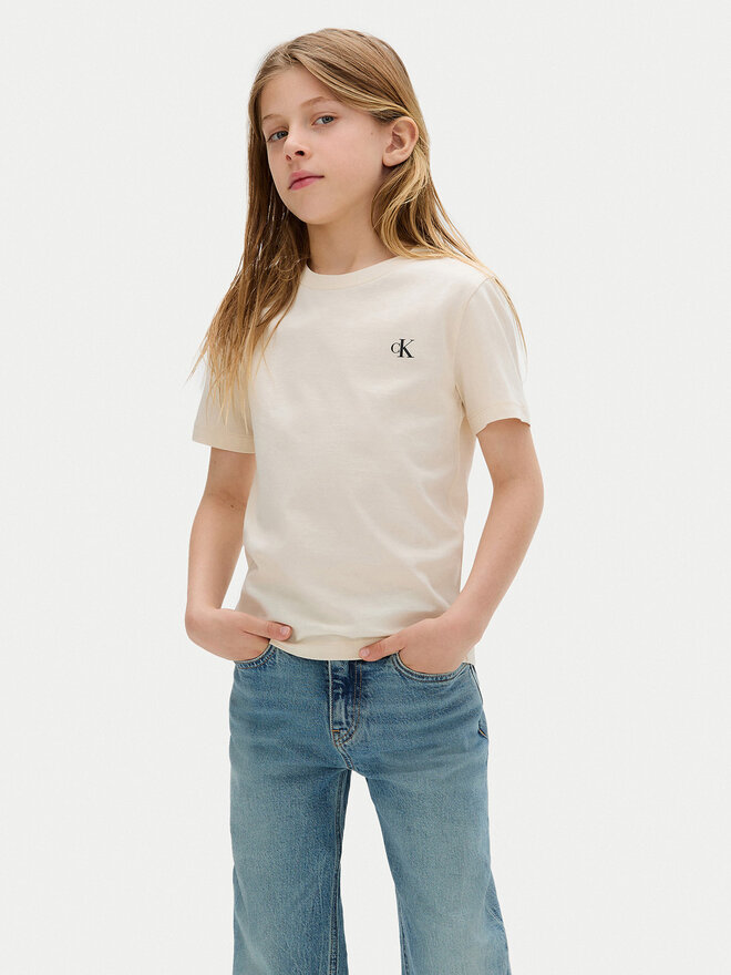 Calvin Klein Jeans Calvin Klein Jeans 2er-Set T-Shirts Monologo IB0IB01093 D Beige Regular Fit