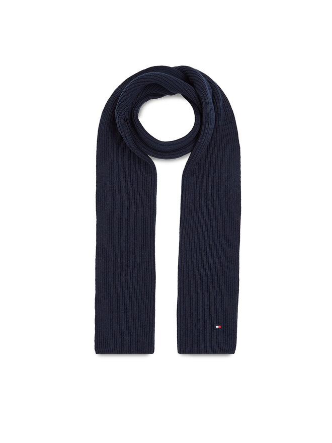 Tommy Hilfiger Šál Tommy Hilfiger Essential Flag Scarf AM0AM11480 Tmavomodrá