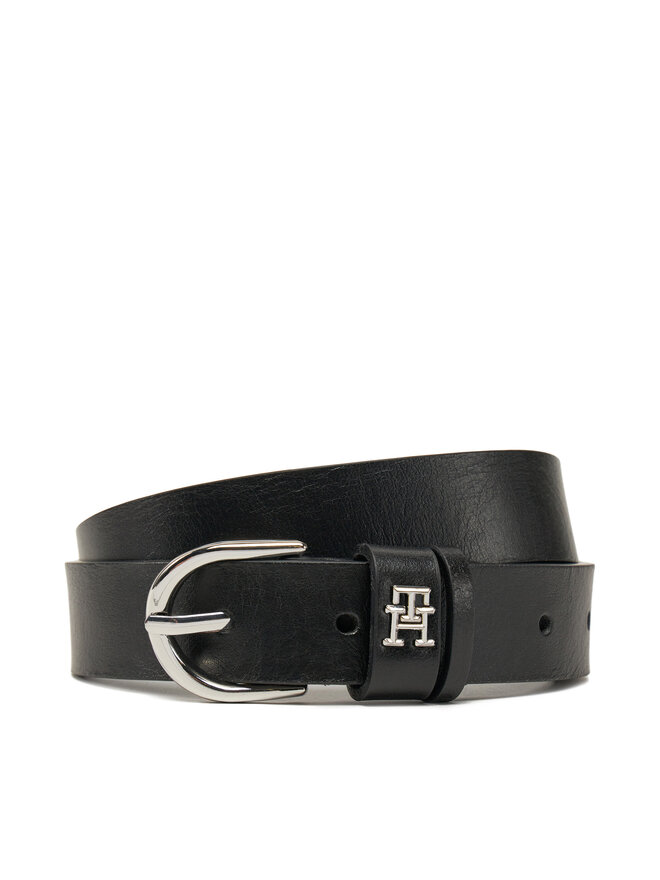 Tommy Hilfiger Pasek Damski Tommy Hilfiger Essential Effortless 2.5 Sv AW0AW17279 Czarny