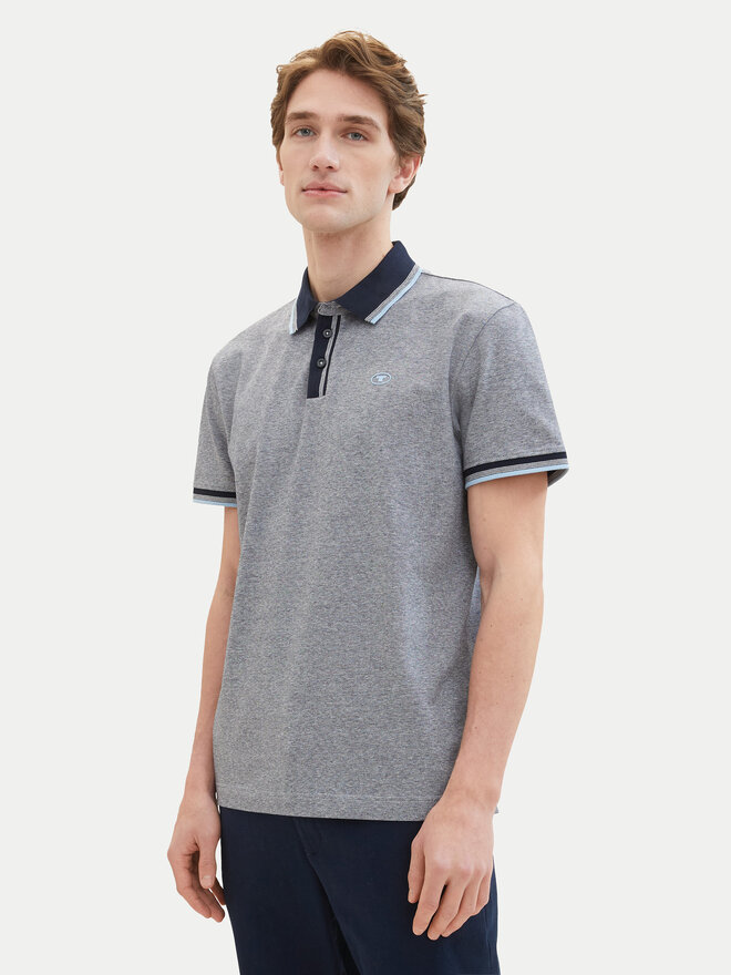 Tom Tailor Tom Tailor Polo marškinėliai 1040822 Pilka Regular Fit