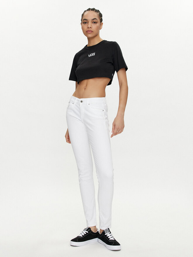 Vans Vans Marškinėliai Flying V Crew Crop Ii VN000GFF Juoda Regular Fit