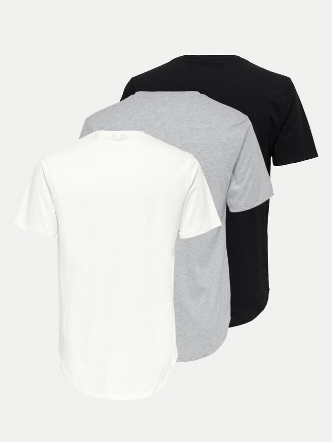 Only & Sons Only & Sons Pack de 3 camisetas Matt 22013782 De color Regular Fit