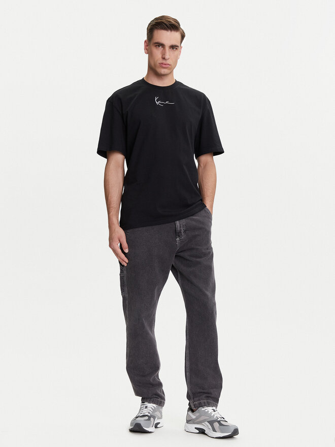 Karl Kani Karl Kani Marškinėliai Small Signature Essential PD00008141 Juoda Relaxed Fit