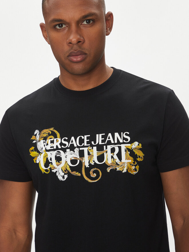 Versace Jeans Couture Versace Jeans Couture T-Shirt 78GAHC05 Μαύρο Regular Fit