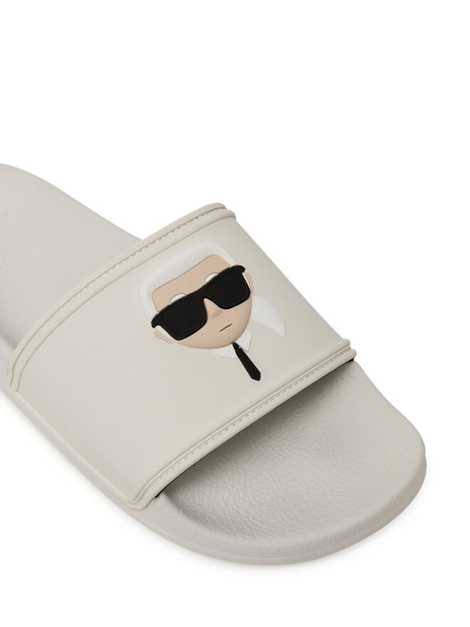 KARL LAGERFELD Şlapi KARL LAGERFELD Kondo 2.0 KL80905A Alb