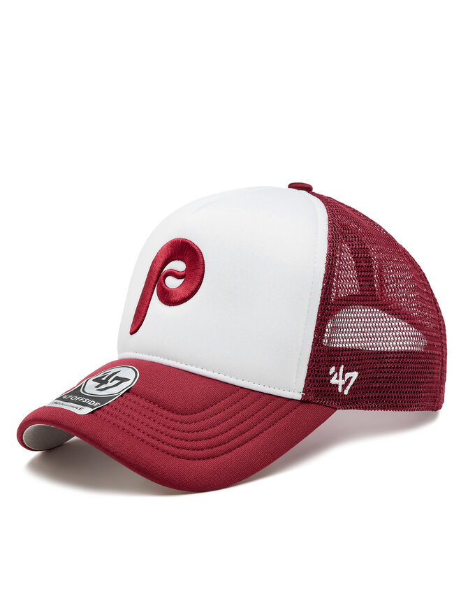 47 Brand Kšiltovka 47 Brand Mlb Philadelphia Phillies Tri Tone Foam 47 Offside Dt B-TRTFM19KPP-CA Bordó