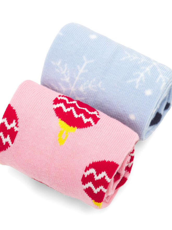 Jenny Fairy 2 pares de calcetines altos para mujer Jenny Fairy 4WB-007-AW23 (2-pack) De color