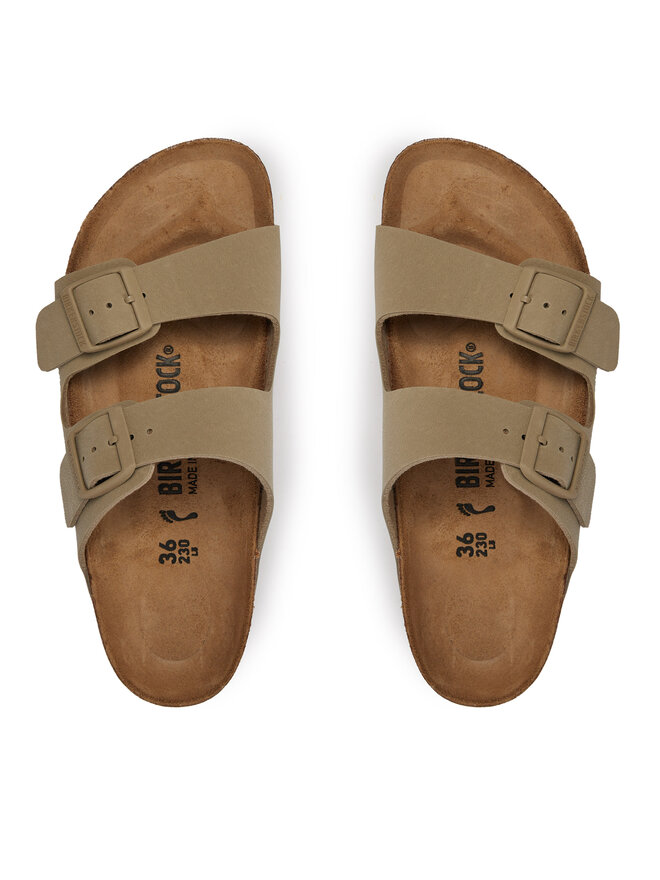 Birkenstock Παντόφλες Birkenstock Arizona Birko-Flor 1027697 Χακί