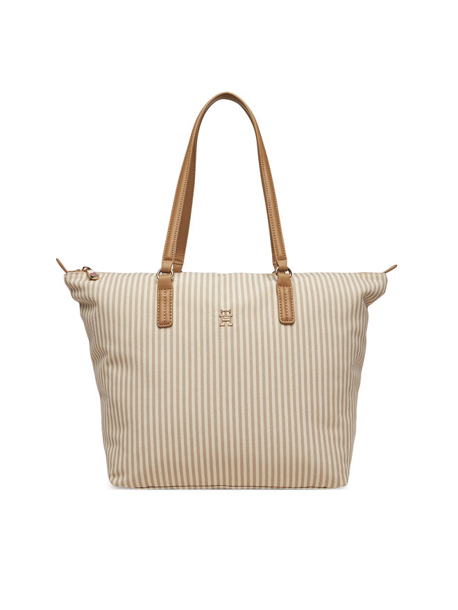 Tommy Hilfiger Torebka Tommy Hilfiger Poppy Summer Tote AW0AW17203 Beżowy