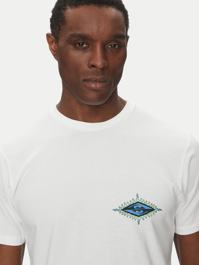 Quiksilver Quiksilver T-shirt EQYZT08046 Bijela Regular Fit